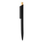 rabs balpen basher met bamboe knop blauwschrijvend - zwart