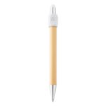 bamboe fidget spinner balpen en touch screen pen - wit