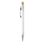 rabs balpen posher met bamboe knop en metalen clip