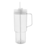 enkelwandige reismok repetus 1200 ml met rietje - wit