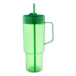 enkelwandige reismok repetus 1200 ml met rietje - groen