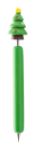 houten jolly pen met kerstfiguren blauwschrijvend - groen