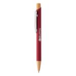 balpen pastelloo met bamboe details - bordeaux