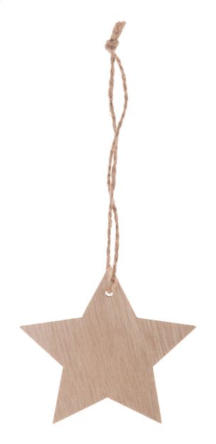 kerstboomornament rosvik met koord van hennep