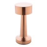 metalen tafellamp met 24 led flanagan oro 800 mah - roze