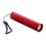 oplaadbare zaklamp van recycled aluminium usb - rood