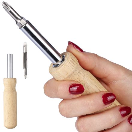 rubberhout schroevendraaierset leni