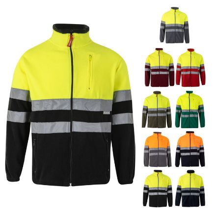 tweekleurig fleecejack (280g/m2) maten xs-3xl