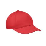 kinder baseballpet van katoenen twill 180 g/m2 - rood