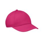 kinder baseballpet van katoenen twill 180 g/m2 - fuchsia