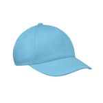 kinder baseballpet van katoenen twill 180 g/m2 - licht blauw