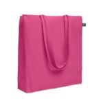 fairtrade boodschappentas 180 g/m2 met zijvouw - fuchsia