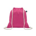 fairtrade katoenen trekkoordtas 180 g/m2 - fuchsia