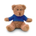 teddybeer met sublimatieprint op t-shirtje - blauw