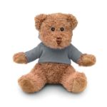 teddybeer met sublimatieprint op t-shirtje - grijs