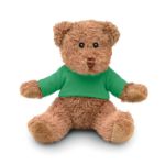 teddybeer met sublimatieprint op t-shirtje - groen