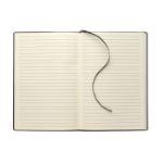 a5 pu notitieboek met ijzeren detail op voorkant