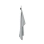 microvezel handdoek 70 cm x 120 cm met ophanglus - grijs