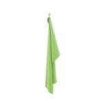 microvezel handdoek 70 cm x 120 cm met ophanglus - limegroen