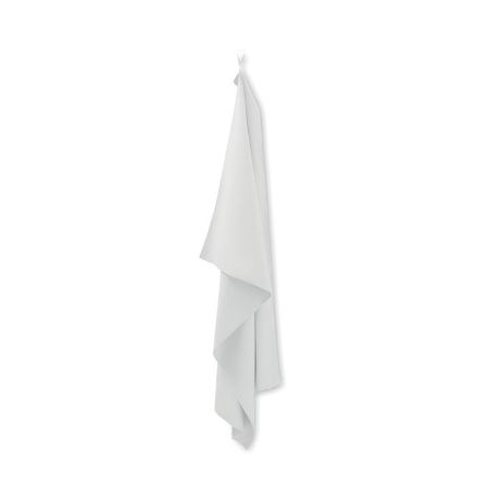 microvezel handdoek 100 cm x 150 cm met ophanglus - wit