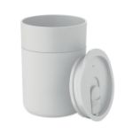 pp beker met siliconen sleeve 330 ml schuifdeksel
