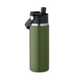 dubbelwandige geïsoleerde recycled rvs fles 500 ml - groen