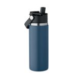 dubbelwandige geïsoleerde recycled rvs fles 500 ml - marine