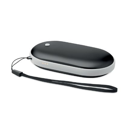 elektrische handwarmer 3 warmtestanden dubbelzijde - zwart