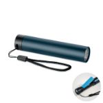 gerecyclede aluminium zaklamp oplaadbaar 3 standen - marine