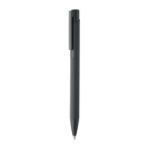 recycled aluminium balpen met drukknop - grijs