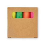 set van 4 markeerstiften in doosje