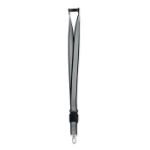 reflecterende rpet lanyard 2,5 cm band - zwart