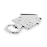 flesopener in huis-vorm van zinklegering