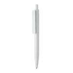 recycled abs balpen met blauwe inkt - wit