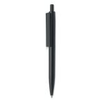 recycled abs balpen met blauwe inkt - zwart