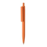 recycled abs balpen met blauwe inkt - oranje
