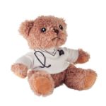 pluche teddybeer dokter geborduurde ogen en neus