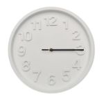 pp wandklok met aluminium wijzers