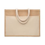 jute boodschappentas 280 g/m2 met koordhandvatten