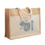 jute boodschappentas 280 g/m2 met koordhandvatten
