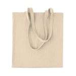 corduroy boodschappentas lange hengsels 220 g/m2 - beige