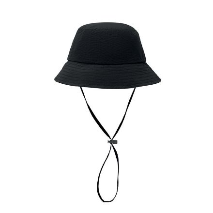 waterproof vissershoedje 105 g/m2 zonbescherming - zwart