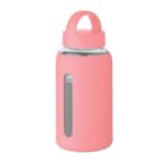 fles van hoog borosilicaatglas inhoud van 600 ml - roze