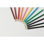 tekenset voor kinderen met 12 houten kleurpotloden