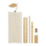 schrijfwaren set met natuurlijke look