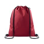 rpet trekkoordtas met inhoud 4,5 liter - bordeaux