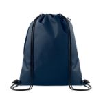 rpet trekkoordtas met inhoud 4,5 liter - blauw