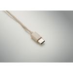 kabelset in koker deksel als telefoonstandaard