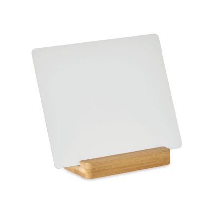 sublimatie promotiebordje met bamboe basis