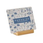 sublimatie promotiebordje met bamboe basis